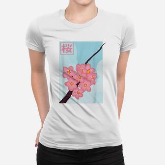 Japanese Spring Flower Pink Cherry Blossom Sakura Feast Women T-shirt | Crazezy