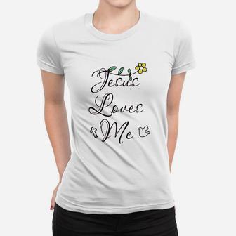 Jesus Loves Me Christian Boy N Girl Clothes Women T-shirt | Crazezy DE