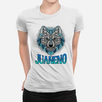 Juaneño Wolf Spirit Animal Native American Juaneño Heritage Women T-shirt | Crazezy UK