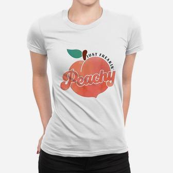 Just Freakin Peach Hippie Summer Women T-shirt | Crazezy