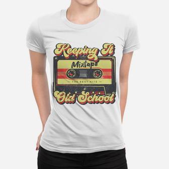 Keeping It Old School Retro Cassette Tape 90S 80S Party Sweatshirt Women T-shirt | Crazezy CA