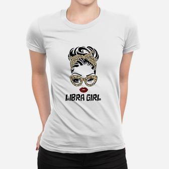 Ki Libra Birthday Zodiac Costume Leopard Prints Gift Girl Women T-shirt | Crazezy DE