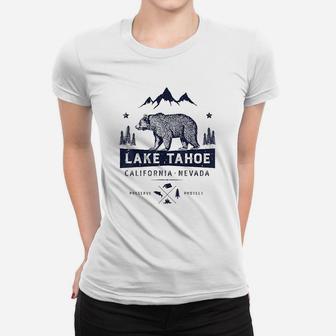 Lake Tahoe California Nevada Vintage Bear Women T-shirt | Crazezy UK