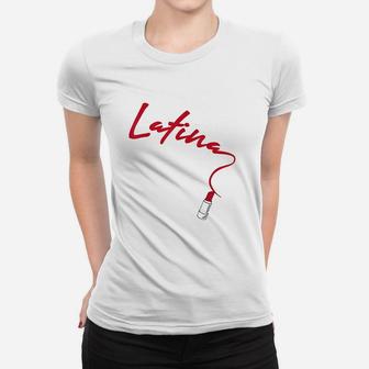 Latina Red Lips Women T-shirt | Crazezy