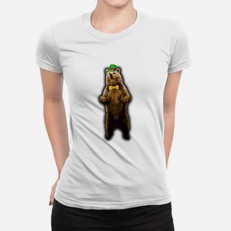 Leprechaun Bear Cool Bear Saint Patrick Women T-shirt - Thegiftio UK