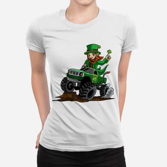 Leprechaun Monster Truck St Patrick's Day Kids Boys Shirt Women T-shirt - Thegiftio UK