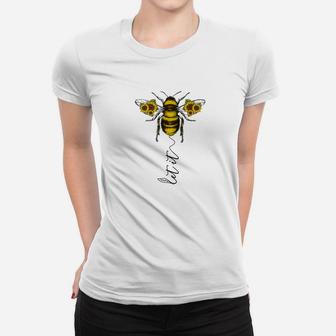Let It Bee Hippie Sun Flower Zone Women T-shirt - Thegiftio UK