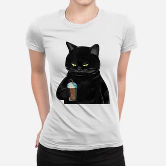 Let Me Pour You A Tall Glass Of Get Over It Cat Christmas Women T-shirt | Crazezy