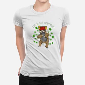 Lets Get Slothed Irish Cute Sloth Irish Women T-shirt - Thegiftio UK