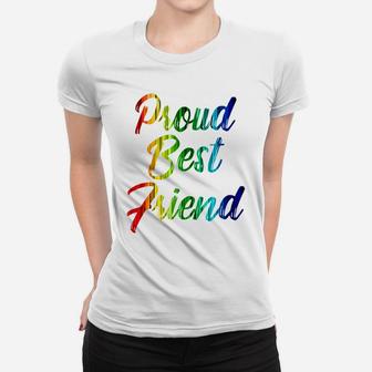Lgbt Rainbow Pride Shirts Proud Best Friend Tees Gay Lesbian Women T-shirt | Crazezy
