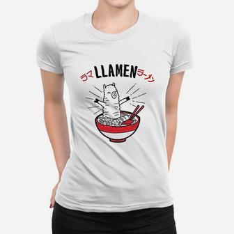 Llamen Funny Ramen Women T-shirt | Crazezy