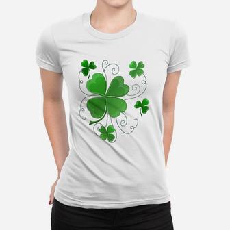 Lucky Shamrocks Just In Time For St Patrick's Day Women T-shirt - Thegiftio