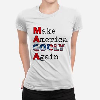 Make America Godly Again Trendy Women T-shirt - Thegiftio UK