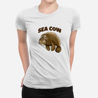 Manatee Sea Cow Cute Graphic Women T-shirt - Thegiftio UK