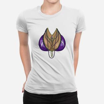 Mardi Gras And Beads Fat Tuesday Funny Gift Women T-shirt | Crazezy