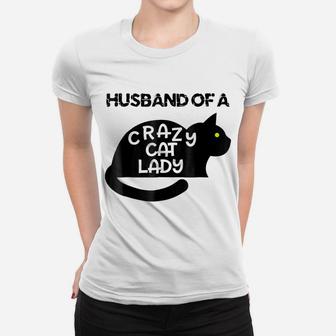 Mens Husband Of A Crazy Cat Lady Shirt For Men With Lots Of Cats Women T-shirt | Crazezy DE