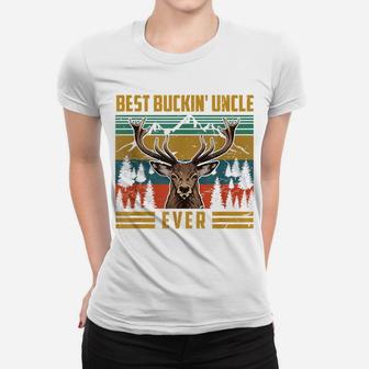 Mens Vintage Best Buckin' Uncle Ever Costume Deer Hunting Women T-shirt | Crazezy AU