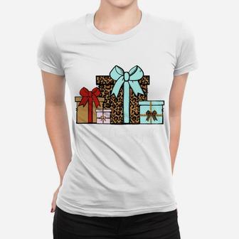 Merry Christmas Y'all Women's Leopard Christmas Gifts Boho Sweatshirt Women T-shirt | Crazezy CA