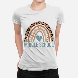 Middle School Rainbow Girls Teacher Team Middle School Squad Women T-shirt | Crazezy UK