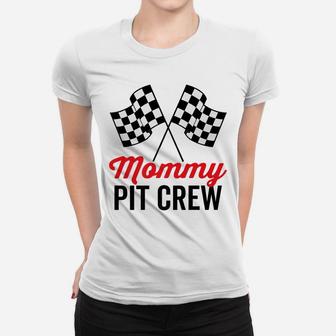 Mommy Pit Crew For Racing Party Costume Funny Family Women T-shirt | Crazezy CA