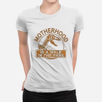 Motherhood Is A Walk In The Park Women T-shirt | Crazezy