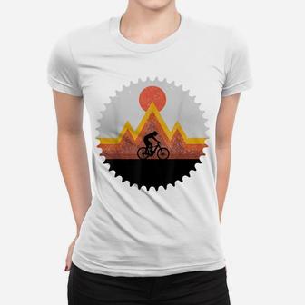 Mountain Bike Vintage Retro Mtb Downhill Biking Cycling Gift Women T-shirt | Crazezy
