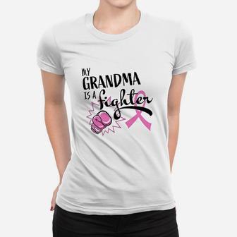 My Grandma Is A Fighter Women T-shirt - Thegiftio UK
