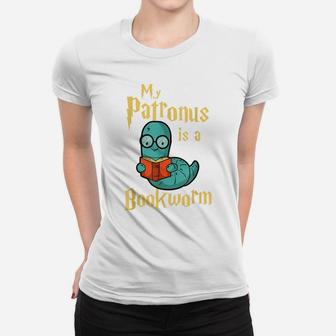 My Patronus Is A Bookworm - Funny Book Lover Gift & Reading Women T-shirt | Crazezy AU