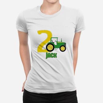 Nanycrafts Personalized Green Tractor Birthday Boy Kids Women T-shirt | Crazezy CA