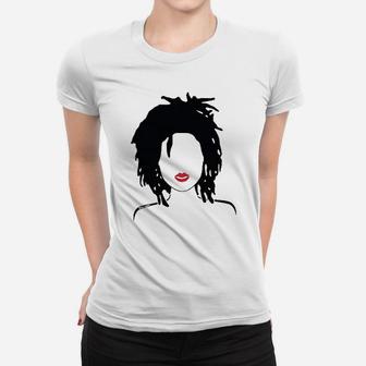 Natural Hair Locs And Lipstick Women T-shirt | Crazezy AU