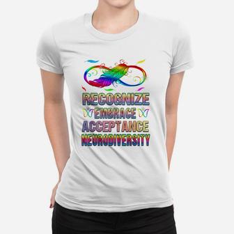 Neurodiversity Adhd Autism Recognise Acceptance Iep Teacher Women T-shirt | Crazezy UK