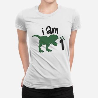 One Birthday Dinosaur For Boys First Birthday Dinosaur Outfit Women T-shirt | Crazezy