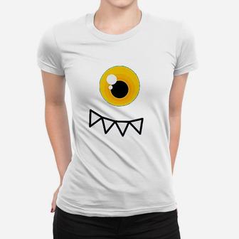 One Eyed Monster Monster Eyes Yellow Eyes Women T-shirt | Crazezy