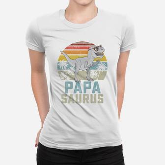 Papasaurus T Rex Dinosaur Papa Saurus Family Matching Women T-shirt | Crazezy DE