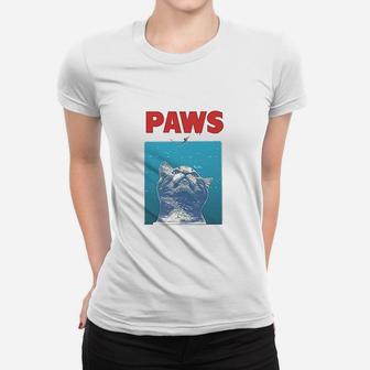 Paws Funny Cat For Cat Lovers Women T-shirt | Crazezy