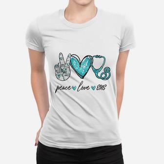 Peace Love Ems Women T-shirt | Crazezy CA