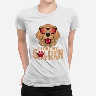 Peace On Earth Golden Retriever I Love My Golden Retriever Women T-shirt | Crazezy
