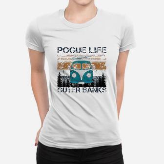 Pogue Life Outer Banks Retro Vintage Women T-shirt | Crazezy