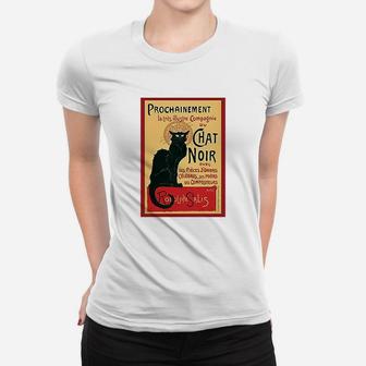 Poster Foundry Le Chat Noir The Black Cat Paris Art Deco Vintage Women T-shirt | Crazezy CA