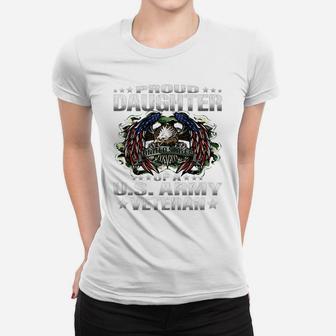 Proud Daughter Of A Us Army Veteran Military Vet's Child Women T-shirt | Crazezy UK