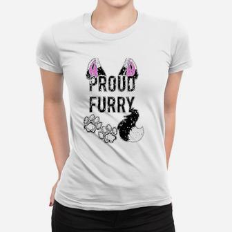 Proud Furry Tail And Ears Women T-shirt | Crazezy UK