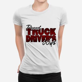 Proud Truckers Wife Women T-shirt | Crazezy DE