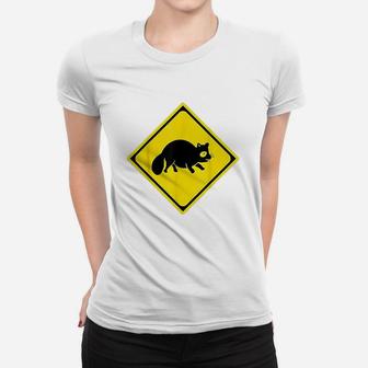 Raccoon Dog Tanuki Crossing Women T-shirt | Crazezy AU