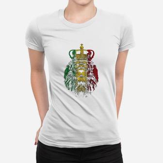 Rasta Lion Of Judah Rastafarian Reggae Ethiopian Lion Gift Women T-shirt - Thegiftio