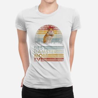 Retro Best Hamster Mom Ever Shirt Animals Lover Women T-shirt | Crazezy