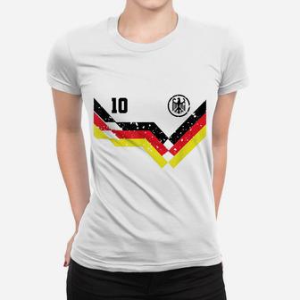 Retro Germany Shirt Soccer Jersey Deutschland Women T-shirt | Crazezy AU