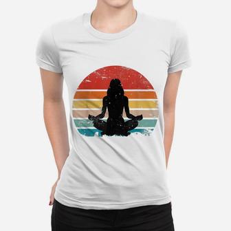 Retro Meditation Vintage Seventies Buddah Zen Chakra Gift Women T-shirt | Crazezy