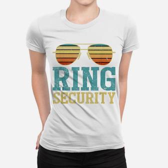 Ring Security Ring Bearer Boys Wedding Party Women T-shirt | Crazezy DE
