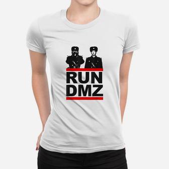 Run Dmz Funny Communist North Korea Women T-shirt | Crazezy