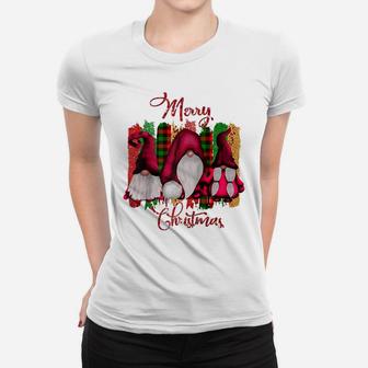 Santa Claus Garden Gnome Merry Christmas - Christmas Gnomes Raglan Baseball Tee Women T-shirt | Crazezy